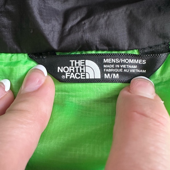 The North Face TNF Thermoball Anorak Black Green Quilted Puffer Jacket Medium M - Picture 11 of 11